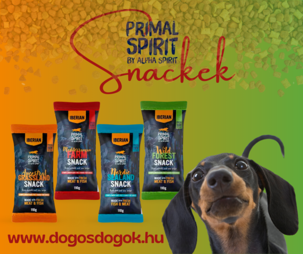 PRIMAL SPIRIT IBERIAN SNACK- WILD FOREST JUTALOMFALAT KUTYÁKNAK-110g - Image 2