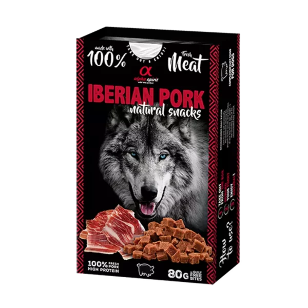 ALPHA SPIRIT NATURAL SNACKS-IBÉRIAI SERTÉSES JUTALOMFALAT KUTYÁKNAK