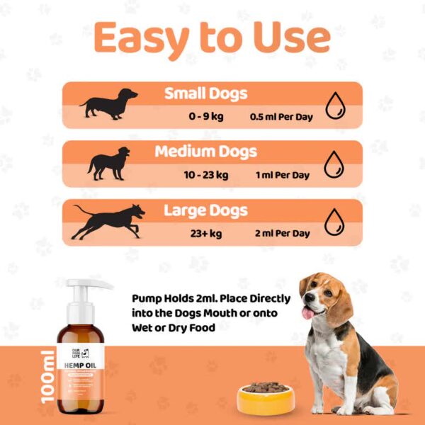 Our Dogs Life Kendermagolaj kutyáknak-100ml - Image 2