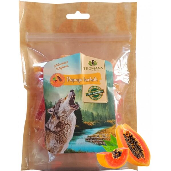 Teomanm szárított papaya kockák 200g
