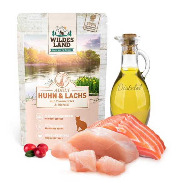 Wildes Land csirke és lazac áfonyával CLASSIC Macska nedveseledel 100 g - Image 2