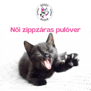 Női zippzáras pulóver
