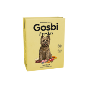 Gosbi Fresko Dog Light Adult 375g Ízletes, könnyű nedvestáp túlsúllyal küzdő kutyusoknak