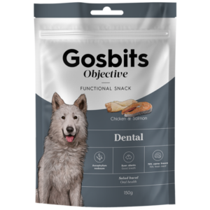 Gosbi Gosbits Objective Dental – Fogtisztító jutalomfalat kutyáknak