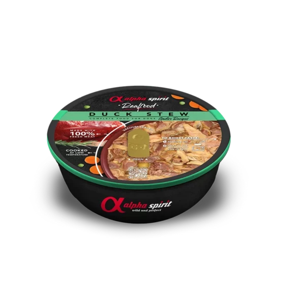 Alpha Spirit Real Food Duck Stew – főtt kutyaeledel 280 g