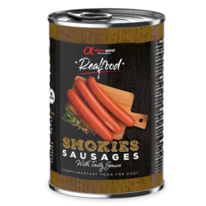 Alpha Spirit Real Food Smokies – Ínycsiklandó virslik, kutyáknak!