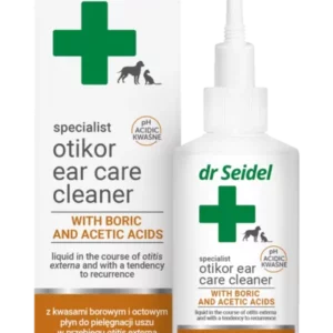 Dr. Seidel OTIKOR fültisztító bórsavval és ecetsavval kutyáknak és macskáknak