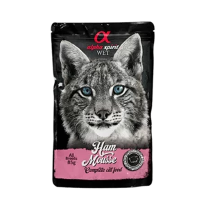 Alpha Spirit Mousse Sonkás alutasakos nedvestáp macskáknak