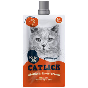 Kitty Joy Cat Lick visszazárható Csirkés krém macskáknak 90 g