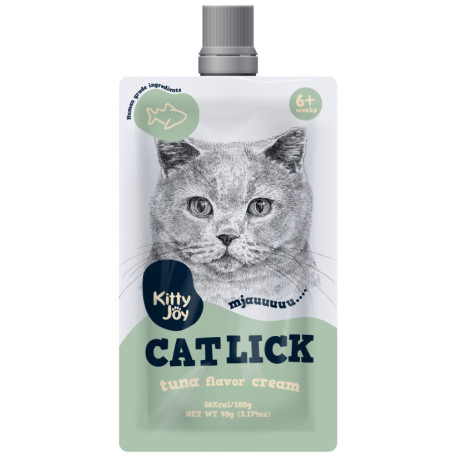 Kitty Joy Cat Lick visszazárható Tonhal krém macskáknak 90 g