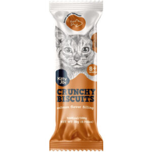 Kitty Joy Crunchy Biscuits Lazaccal töltve macskáknak 20 g