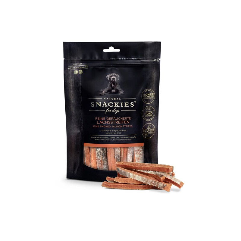 Snackies Füstölt Lazac csíkok kutyáknak