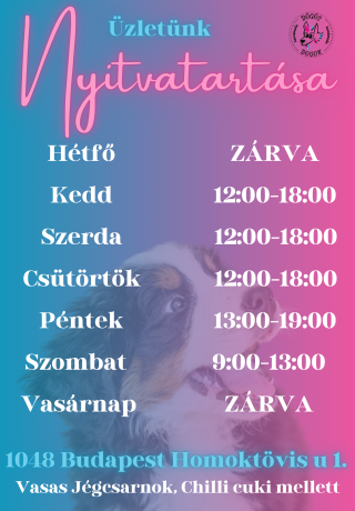 Dögös Dogok bolt nyitvatartása – 1048 Budapest, Homoktövis utca 1., Vasas Jégcsarnoknál, Chilli Cuki mellett